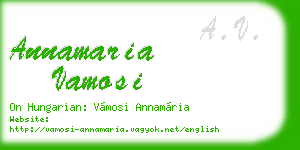 annamaria vamosi business card